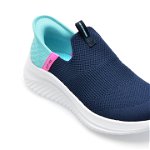 Pantofi SKECHERS bleumarin, ULTRA FLEX 3.0, din piele ecologica, Skechers