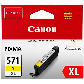 YELLOW CLI-571XLY 11ML ORIGINAL CANON PIXMA MG6850, Canon