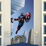 Fototapet Disney Capitan America Avengers - 90x202 cm (pe comanda 2 sapt)