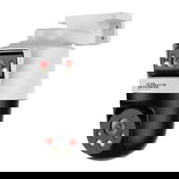 Camera de supraveghere IP PTZ Dahua, 2+2MP, 4mm, Smart Dual Light 30m, microfon, difuzor, sirena, SMD 3, PoE, IP66 -  SDT2A200-2F-NB-A-PV-0400, Dahua