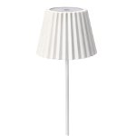 Lampa LED de exterior Artika, Bizzotto, 12.5x36 cm, cu baterie reincarcabila, otel acoperit cu pulbere, alb, Bizzotto