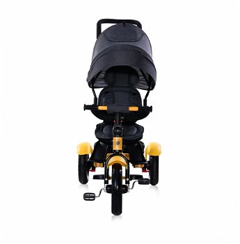 Tricicleta multifunctionala 4 in 1 Neo Air roti mari cu camera Yellow Black, LORELLI