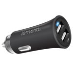 Incarcator Auto Lemontti LIA2UN3A, 3.4A, Dual USB (Negru), Lemontti