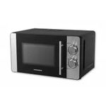 Cuptor cu microunde Heinner HMW-20MBKSS, 20 l, 700 W, Mecanic, Timer, Negru/Inox