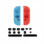 Kit de protectie 2 in 1 DOBE pentru Nintendo Switch 2 x husa silicon si dopuri anti-praf