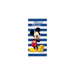 Prosop de plaja, Mickey Mouse, albastru cu dungi
