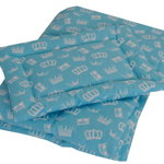 Lenjerie Crown Turquoise 3 piese 120x60, MYKIDS