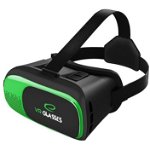 Ochelari VR 3D Smartphone 3.5-6Inch Lentile Reglabile Fanta Casti Negru-Verde, Esperanza