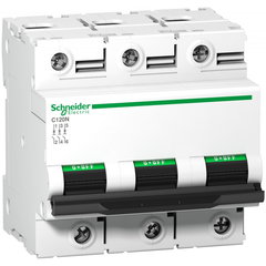 Siguranta automata Acti9 C120N 3P, 100A, curba C Schneider A9N18367, SCHNEIDER