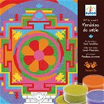Joc creativ cu nisip colorat mandala tibetana djeco, Djeco