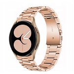 Curea Tech-Protect Stainless pentru Samsung Galaxy Watch 4/5/5 Pro/6 Auriu, Tech-Protect
