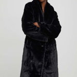 Abercrombie & Fitch palton femei, culoarea negru, de tranzitie, Abercrombie & Fitch