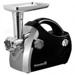 Masina de tocat carne Hausberg HB 3430NG, 1800W, 3 discuri, Accesorii, 1kg/min, Negru, Hausberg