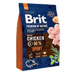 Brit Premium By Nature, Sport, Pui, hrană uscată câini, activitate intensă, 3kg, Brit
