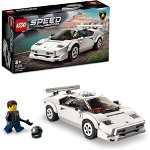 Jucarie 76908 Speed Champions Lamborghini Countach Construction Toy (Building Kit Model Car Toy Car Racing Car for Children Aged 8+), LEGO
