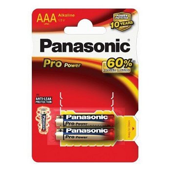 Baterii Panasonic Micro AAA Pro Power, 1.5V, 2 buc