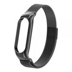 Curea metalica pentru bratara smartwatch Xiaomi Mi Band 7, otel inoxidabil, negru