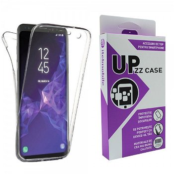 Husa 360 Grade Full Cover Upzz Case Silicon Compatibila Cu Samsung Galaxy A71 Transparenta, Upzz