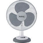 Ventilator pentru birou Rosberg R51760B12,30W, 3 Trepte viteza, Diametru 33 cm, Reglare inaltime, Alb/Gri