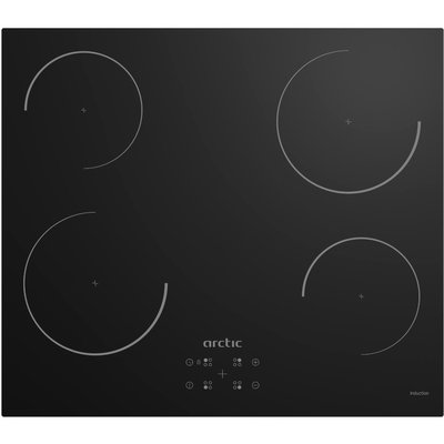 Plita incorporabila Arctic ARSI6440MTB, Inductie, 4 zone de gatit, Touch control, 58 cm, Negru