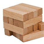 Joc logic IQ din lemn Square sticks, Fridolin, 8-9 ani +, Fridolin