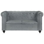 Canapea chesterfield cu 2 locuri, VidaXL