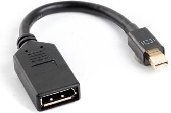 Adaptor Lanberg Mini DisplayPort(M) - DisplayPort(F) 10 cm (AD-0005-BK), Lanberg