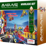 Joc de constructie magnetic - 112 piese, MAGPLAYER, 2-3 ani +, MAGPLAYER