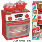 Aragaz RS Toys, functional, cu cuptor electric si accesorii gatit, pentru copii