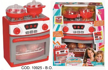 Aragaz RS Toys, functional, cu cuptor electric si accesorii gatit, pentru copii