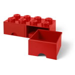 Cutie depozitare cu 2 compartimente LEGO®, roșu, LEGO®