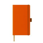 Agenda nedatata A5 Castelli, coperta rigida orange, elastic orange, dictando ivory, Litera