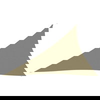 Parasolar, bej, 3x4x5m, țesătură oxford, triunghiular