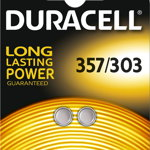 Baterie Oxid de Argint DURACELL V357 303 AG13 LR44 SR44SW 2 bucati/blister, Duracell