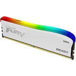 Memorie RAM Kingston , DIMM, DDR4, 16GB,3200MHz ,CL16 RGB Fury Beast White