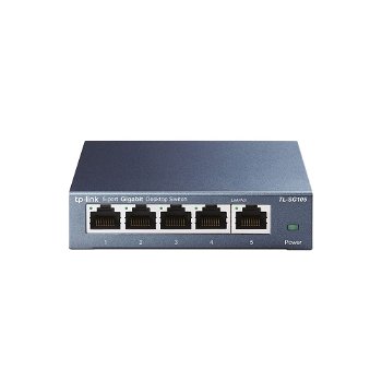 Switch 5 porturi, Gigabit, 1000Mbps, fara management Tp-link TL-SG105, Tp-Link