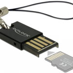Cititor de carduri micro SD pe USB 2.0, Delock 91648