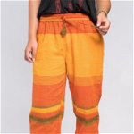 Pantaloni unisex Orange in carouri, Maya Shop