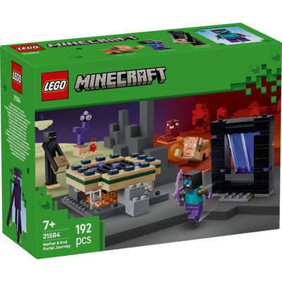 LEGO Minecraft. Calatorie prin portalurile Nether si End 21584 192 piese