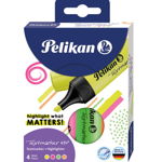 Textmarker 490, set 4 culori, cutie carton, Litera