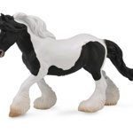 Figurina Cal Gypsy Mare - alb si negru XL