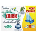 Odorizant pentru toaleta Duck Fresh Discs Active Eucalyptus, pachet 2 x 36ml