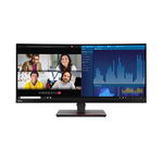 Monitor LED Lenovo ThinkVision P34w-20 34inch 3440x1440 4ms GTG Raven Black Curbat