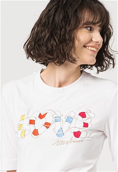 Rochie-tricou cu aplicatie logo