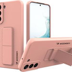 Wozinsky Wozinsky Kickstand Case Silikonowe Etui Samsung Galaxy S22+ Różowy, Wozinsky