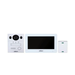 KIT Videointerfon Wi-Fi Hybrid Dahua DHI-KTX01(S), 2MP, 7 inch TFT capacitive, conexiune cu 2 fire, IP65, IK07, control acces, montaj aplicat, Dahua