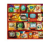 Puzzle Bluebird - Aimee Stewart: Golden Age of Television-Shelf, 1.000 piese (70330-P), Bluebird