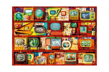 Puzzle Bluebird - Aimee Stewart: Golden Age of Television-Shelf, 1.000 piese (70330-P), Bluebird