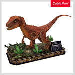 Cubic fun - puzzle 3d velociraptor 63 piese, Cubic Fun