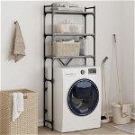 vidaXL Dulap mașină de spălat, gri sonoma, 67x25x163 cm lemn prelucrat, vidaXL